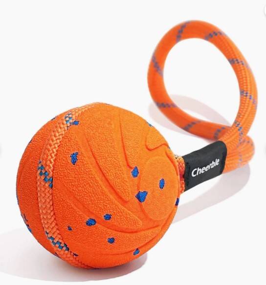Cheerble Akıllı İnteraktif Köpek Oyuncağı İpli, Turuncu 7 x 7 x 7cm