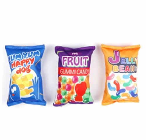 Glipet Şeker Torbası Hışırlı Köpek Oyuncağı 23x15 cm