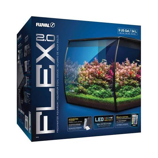 Fluval Flex 2.0 Akvaryum 34 L. 35x33x33 Cm.