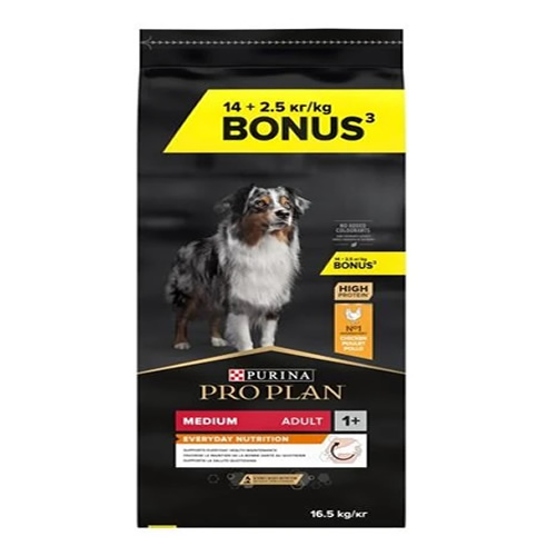 Pro Plan Dog Medium Adult Tavuklu Yetişkin Köpek Maması 16,5 Kg
