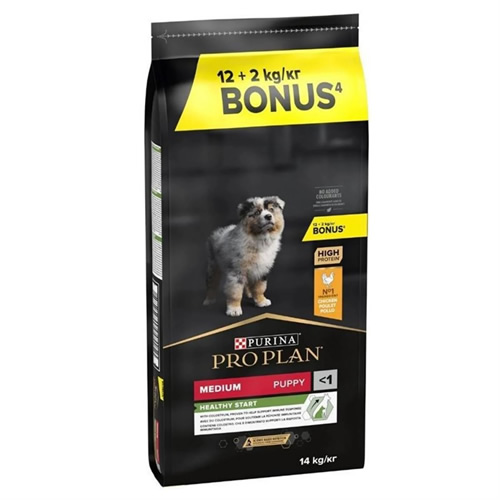 Pro Plan Tavuklu Orta Irk Yavru Köpek Maması 12+2 kg