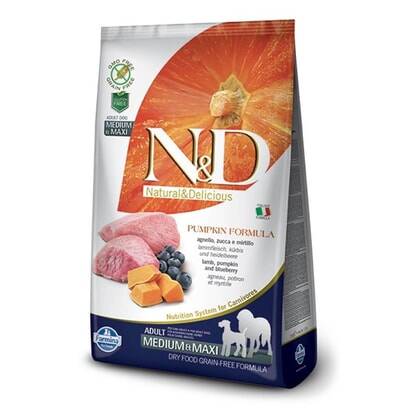 ND Dog Pumpkin Kuzulu Medium Maxi Köpek Maması 2,5 KG 