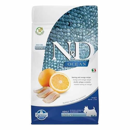 N&amp;D Oceon Mini Irk Tahılsız Köpek Maması 7 kg 