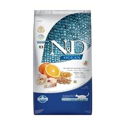 ND Cat Ocean Low Grain Morina Balıklı ve Portakallı Kedi Maması 10 Kg