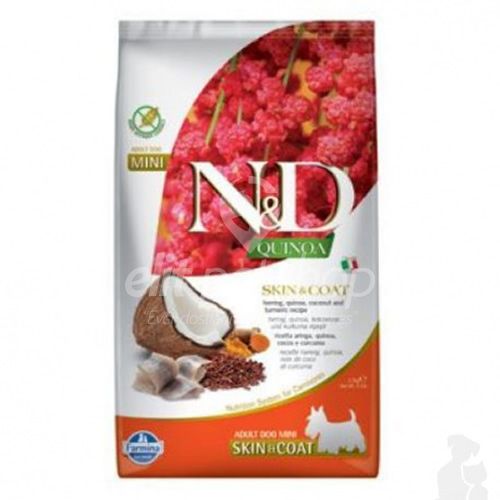 ND Dog Quinoa Skin Coat Adult Mini Ringa Balığı&amp;Hindistan Cevizili 2,5 kg