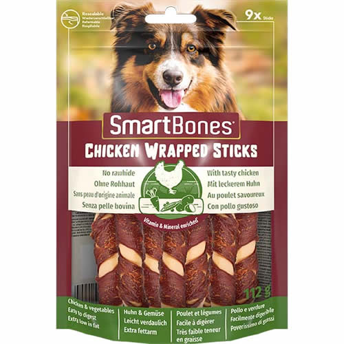Smart Bones Tavuk Sargılı Stick Mini Köpek Ödülü 9 Adet 112 Gr