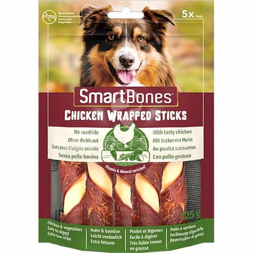Smart Bones Tavuklu Büyük Burgu Kemik Köpek Ödülü 5 Li 125 Gr