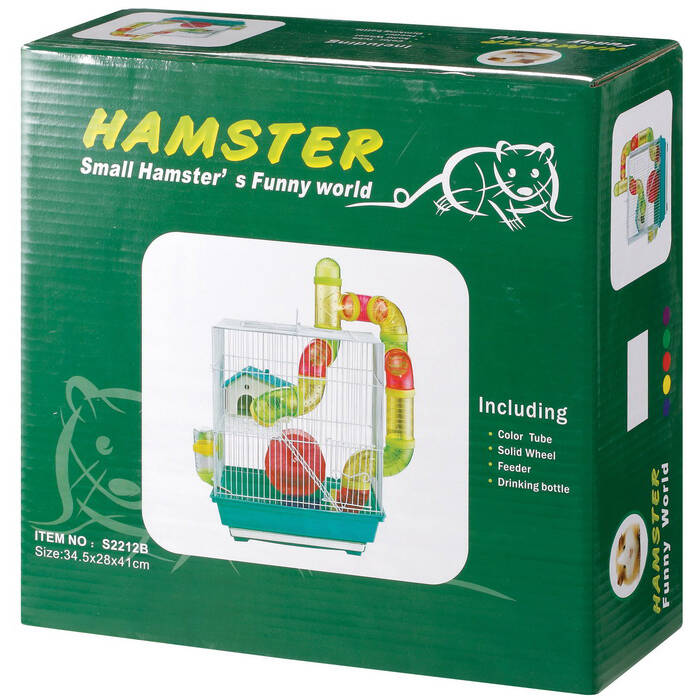 Hamster S2212B Kafesi Borulu 34,5x28x40,5 cm