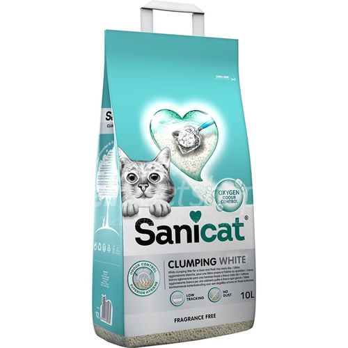 Sanicat White Clumping Kokusuz Kedi Kumu 10lt