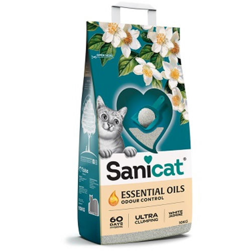 Sanicat Essential Oils Yasemin Kokulu Kedi Kumu 10 Kg
