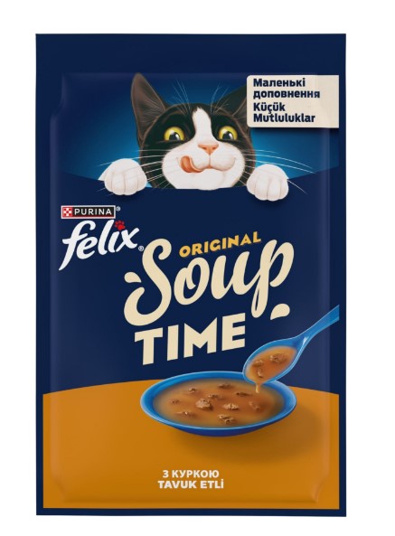 Felix Original Soup Time Tavuk Etli Kedi Çorbası 48gr