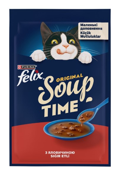 Felix Original Soup Time Sığır Etli Kedi Çorbası 48gr