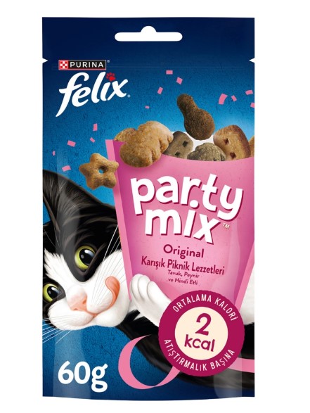 Felix Party Mix Original Karışık Piknik Lezzetleri Kedi Ödül Maması 60gr