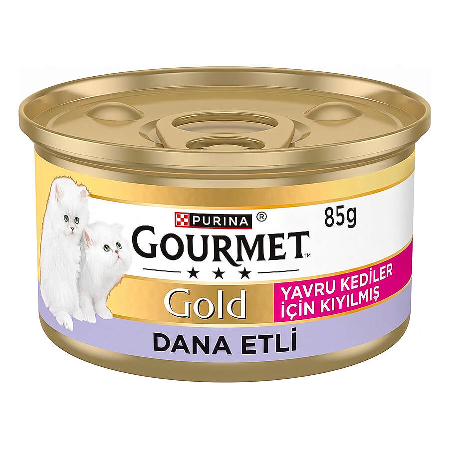 Gourmet Kitten Gold Kıyılmış Dana Etli Yavru Kedi Maması 85 Gr