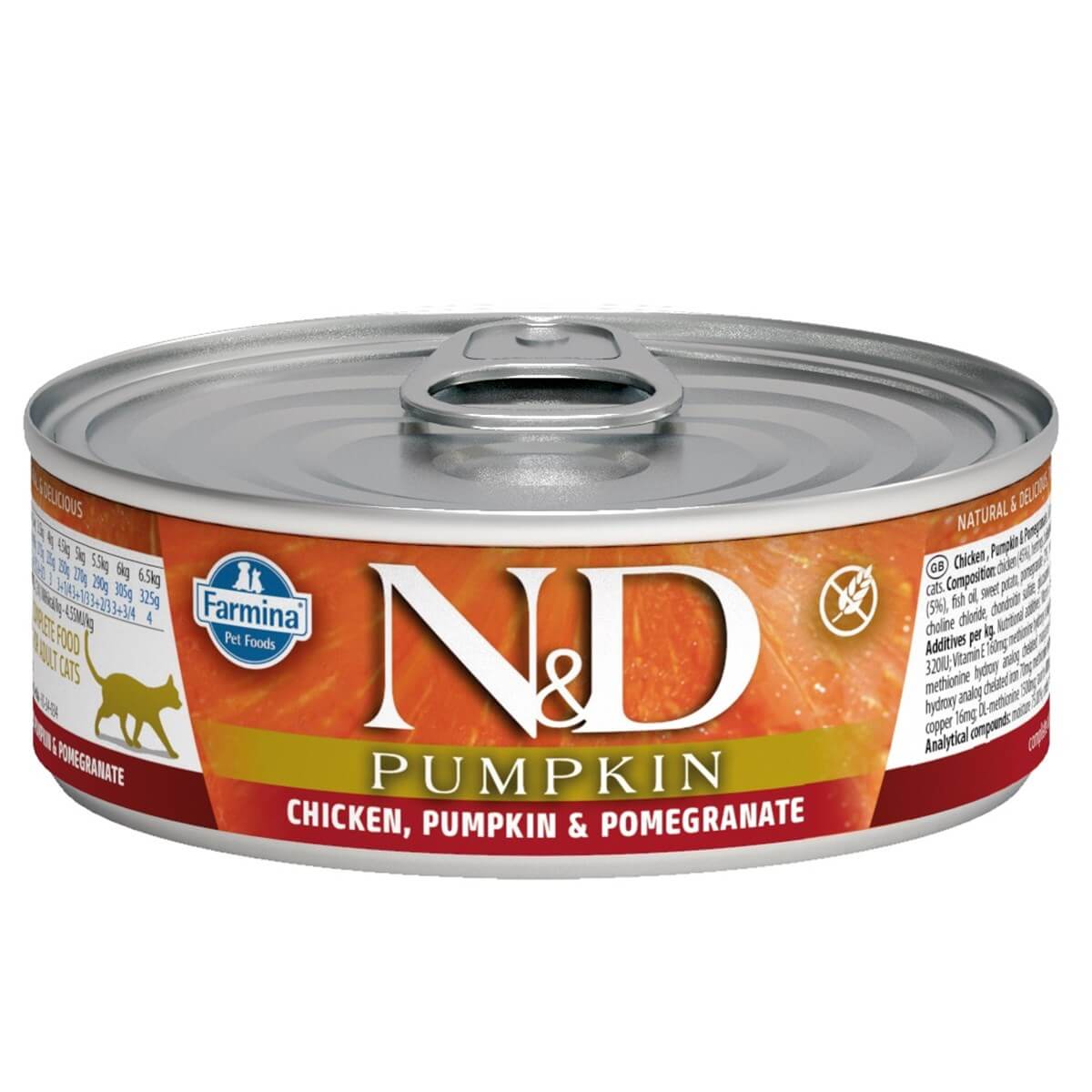 ND Cat PumkinTavuk/Narlı Kedi Konservesi 70 Gr