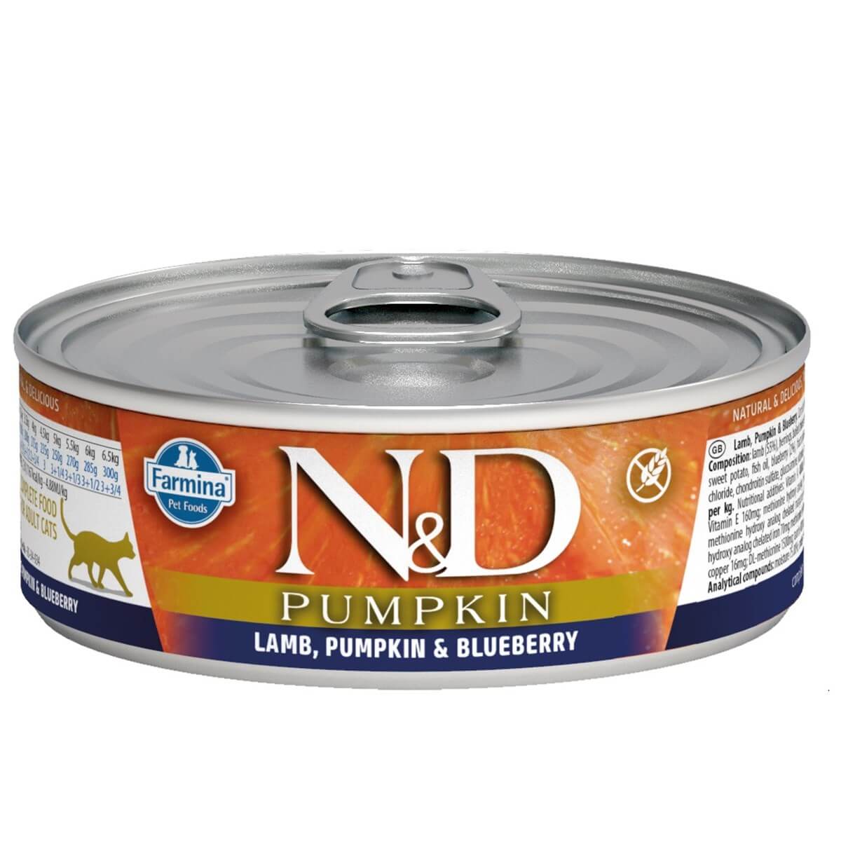 ND Cat Pumkin Kuzu/Y.Mersini Kedi Konservesi 70 Gr
