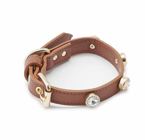 TAİL Swarovski Tasma Brown S 26-32cm