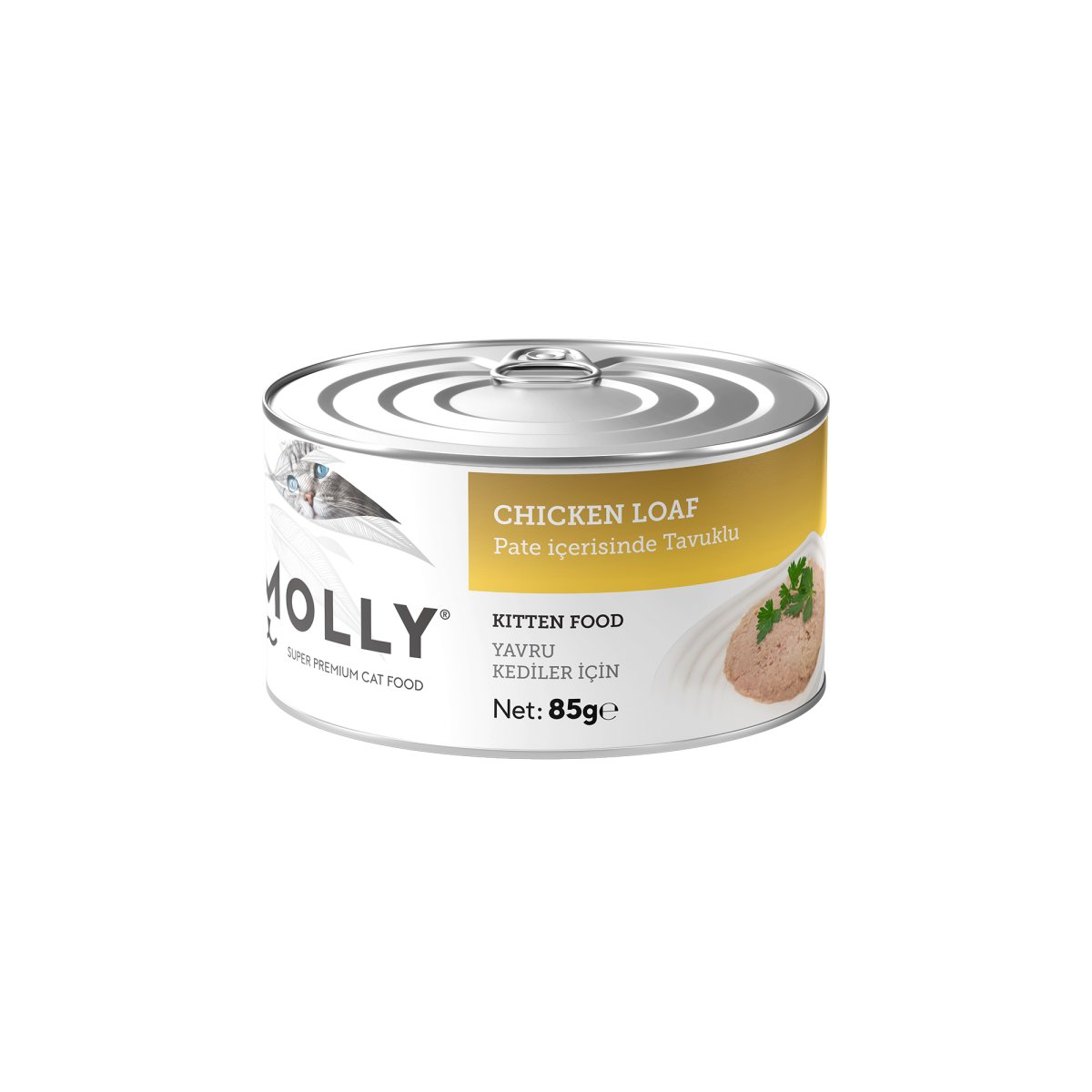 Molly Tavuklu Pate Yavru Kedi  Konservesi 85 Gr