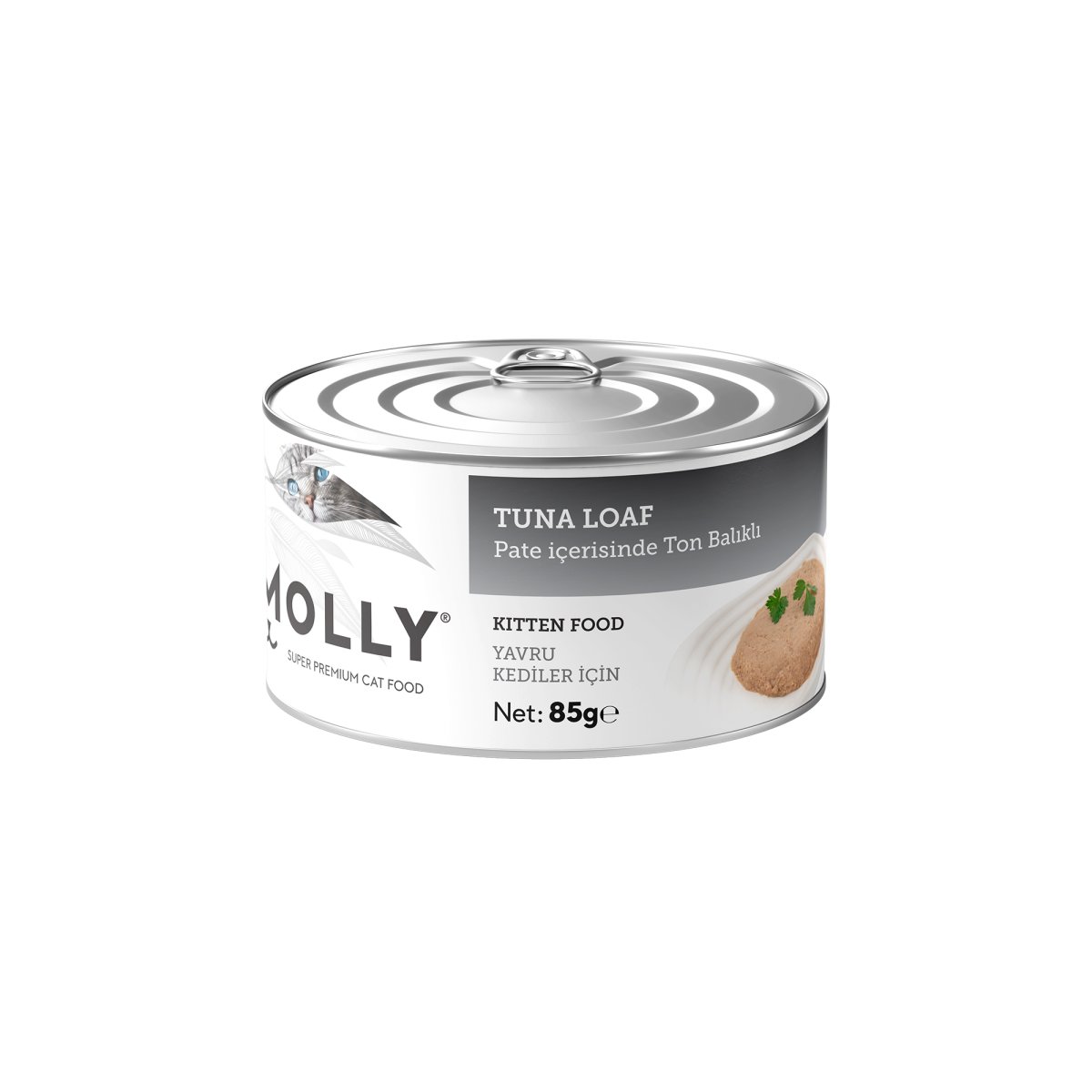 Molly konserve Yavru Kedi  Ton Balıklı Pate 85 Gr