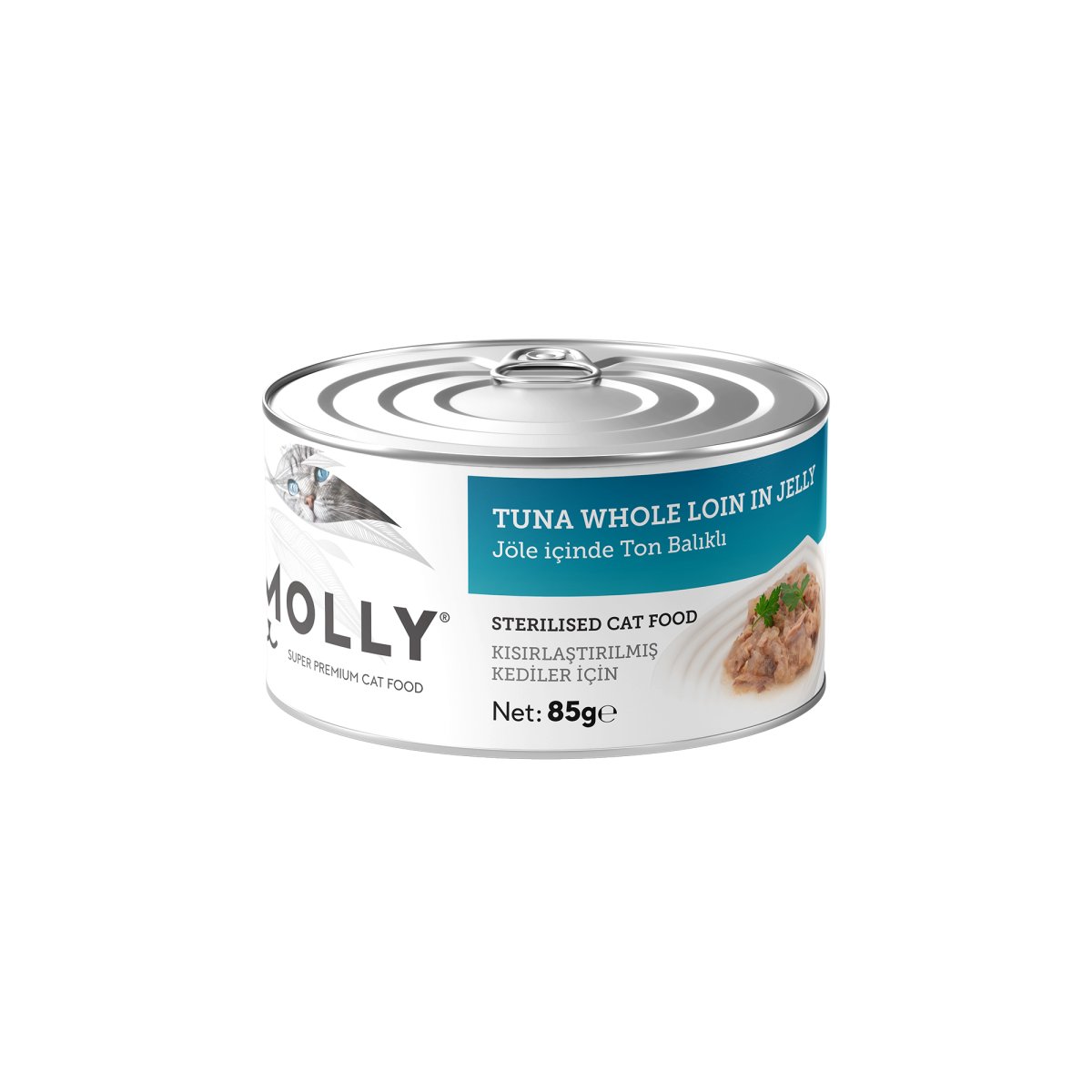 Molly Jöleli Ton Balıklı Kısır Kedi Konservesi 85 Gr