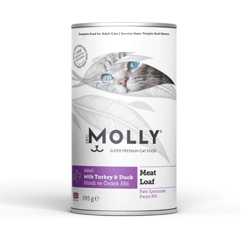 Molly Pate Hindi ve Ördek  Etli Kedi Konservesi 400 Gr