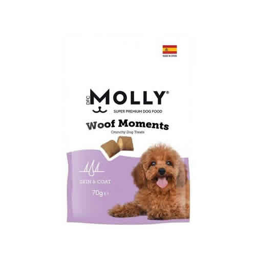 Molly Woof Moments Deri ve Tüy Bakımı için Köpek Ödül Maması 70 gr