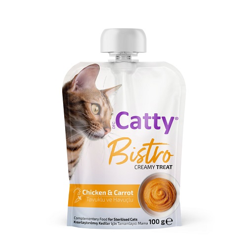 Catty Bistro Tavuklu ve Havuçlu Kısır Kedi Ezmesi 100 gr
