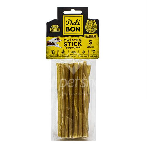 Delibon deri burgulu ince çubuk natural 20 li