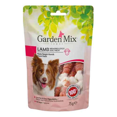 Gardenmix Kuzu Sargılı Kemik Köpek Ödülü 75 Gr