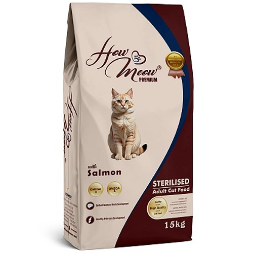 How Meow Somonlu Kısırlaştırılmış Kedi Maması 15 kg