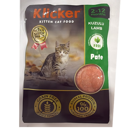 Klicker Kuzulu Pate Yavru Kedi Konservesi 85 Gr