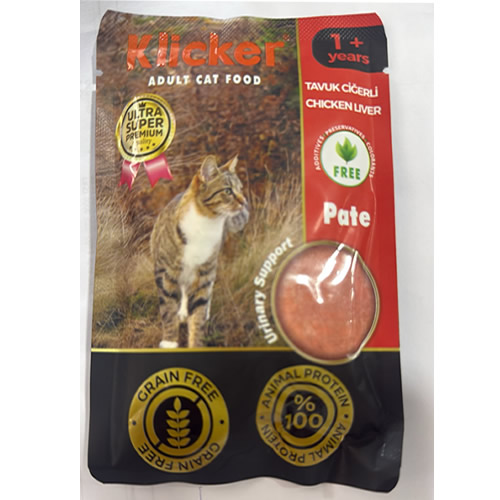 KlickerTavuk Ciğerli Pate Kedi Konservesi 85 Gr