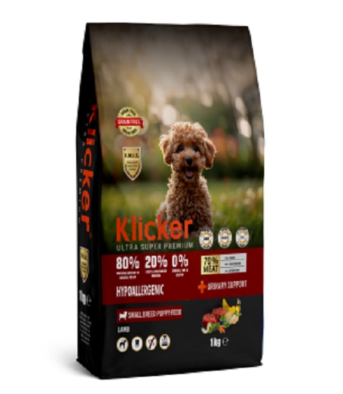 Klicker Kuzulu Mini Puppy Yavru Köpek Maması 1 KG