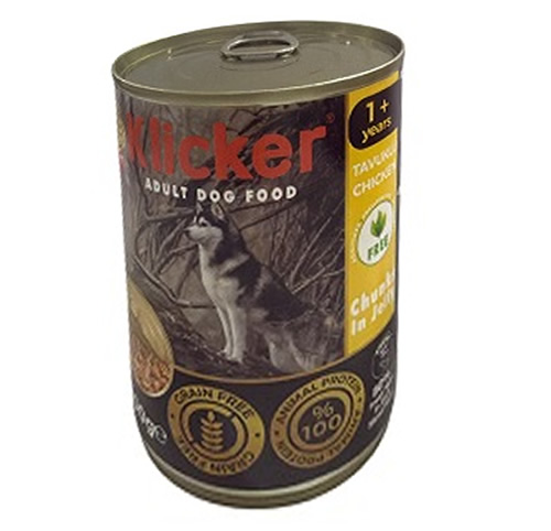 Klicker Tavuklu Köpek Konservesi 400 gr 