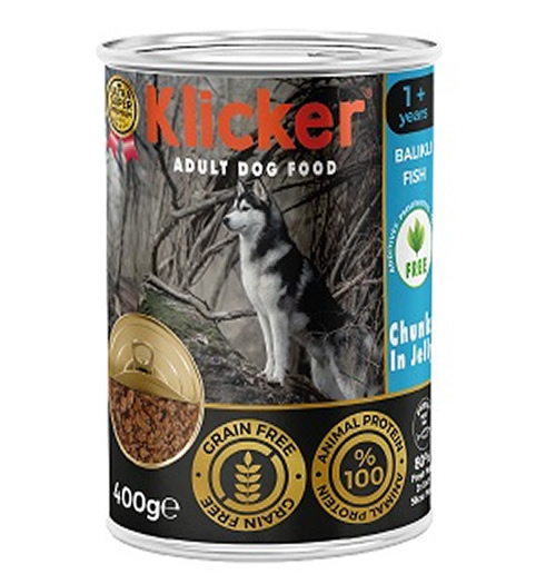 Klicker Balıklı Köpek Konservesi 400 gr 