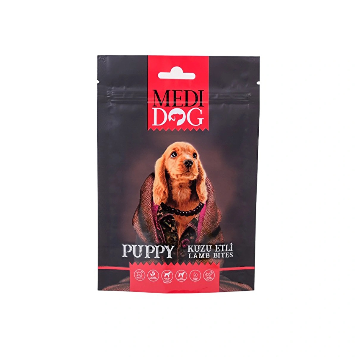 Medidog Kuzu Etli Yavru Köpek Ödül Maması 80 gr