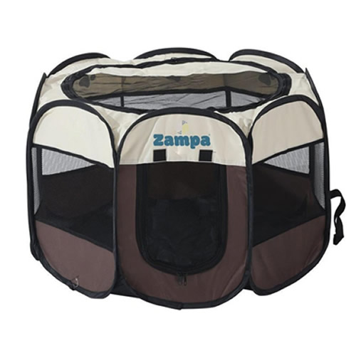 Zampa Pet Oyun Park Alanı Krem-Kahverengi 96X96X61