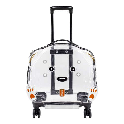 Lepus Wheel Bag Şeffaf Kedi Köpek Tekerlekli Taşıma Çantası