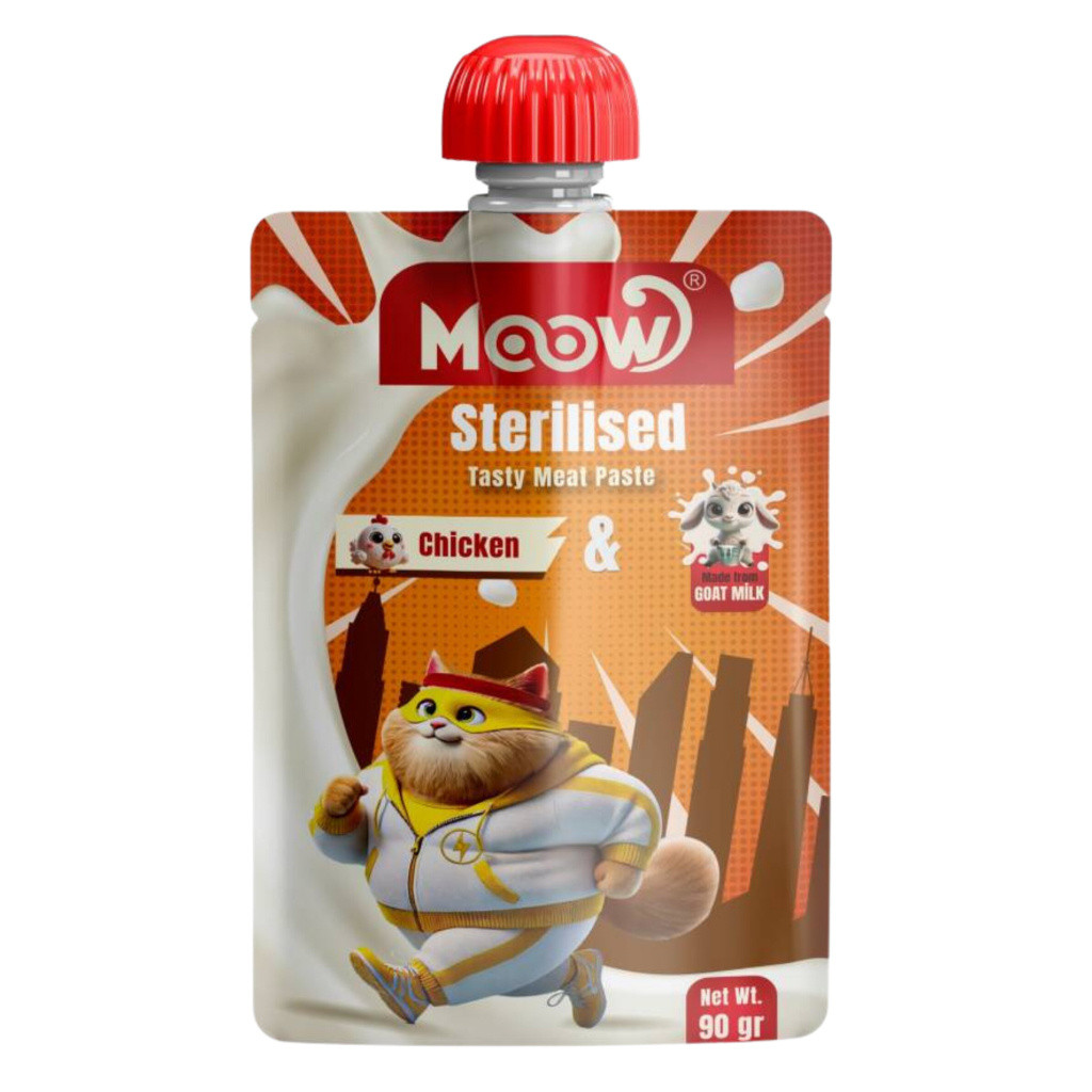 Moow Tavuklu ve Keçi Sütlü Kısır Kedi Ezmesi 90 gr