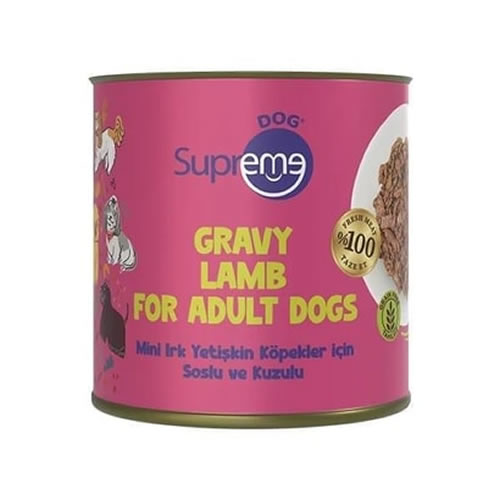 Supreme Soslu Ve Kuzulu Mini Irk Köpek Konservesi 200 Gr