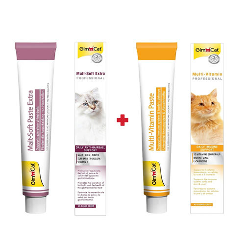 GimCat Malt Soft Extra 100 gr   GimCat Multivitamin 100 gr 2 li set