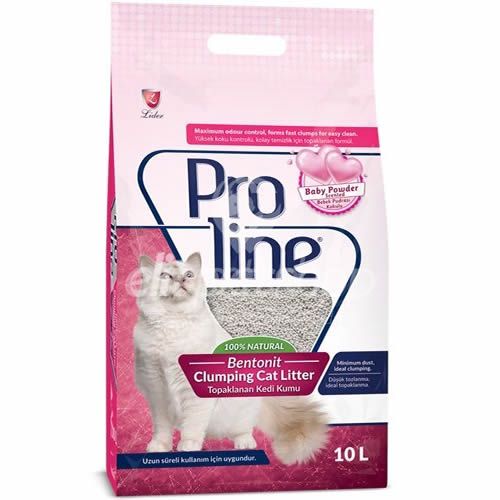 Proline Kedi Kumu Bebek Pudralı 10 Lt