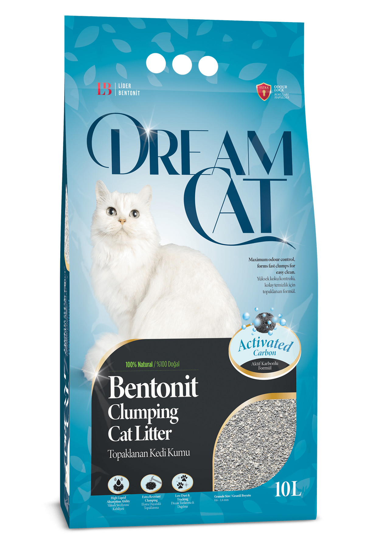 Dream Cat Kedi Kumu Aktif Karbonlu 10 Lt