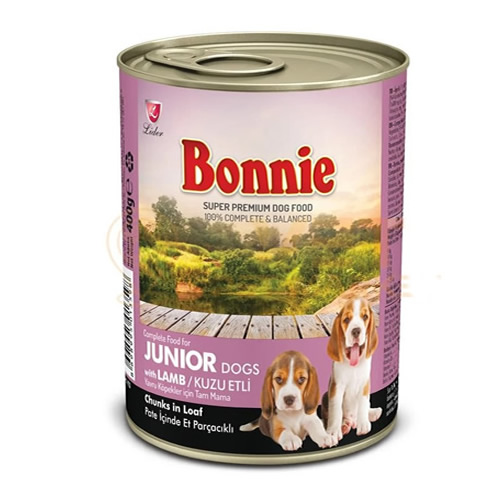 Bonnie Sos İçinde Et Parçacıklı Dana Etli Yavru Köpek Konservesi 400 gr