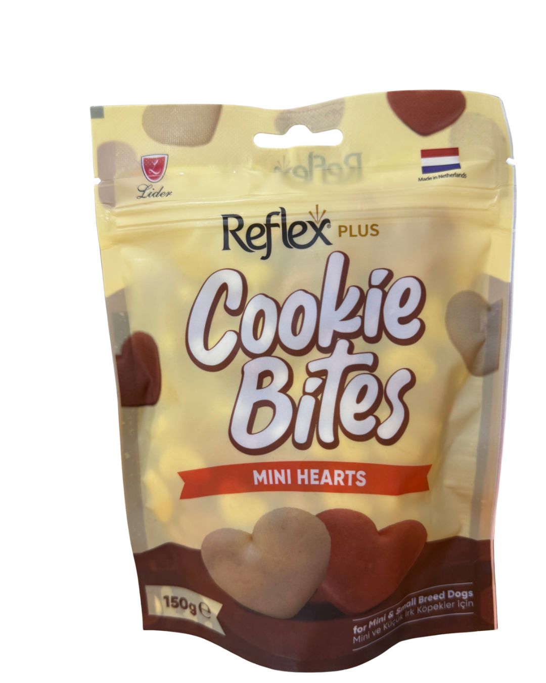 Reflex Plus Cookie Bites Mini Hearts Küçük Irk Köpek Ödül Maması 150gr
