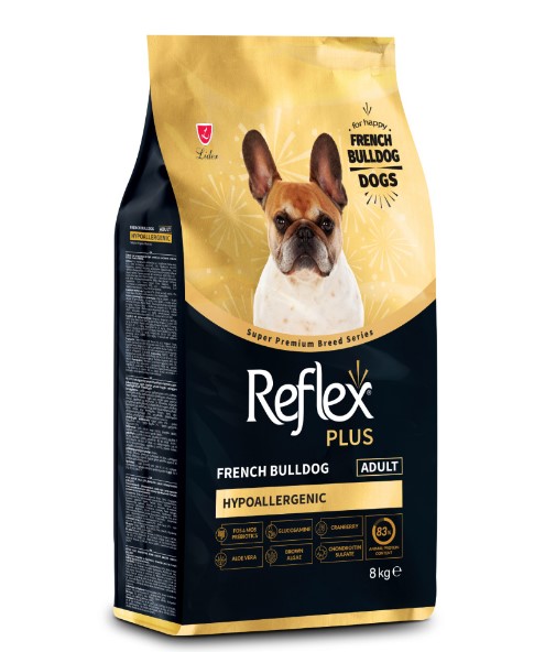 Reflex Plus French Bulldog Yetişkin Köpek Maması 8 Kg
