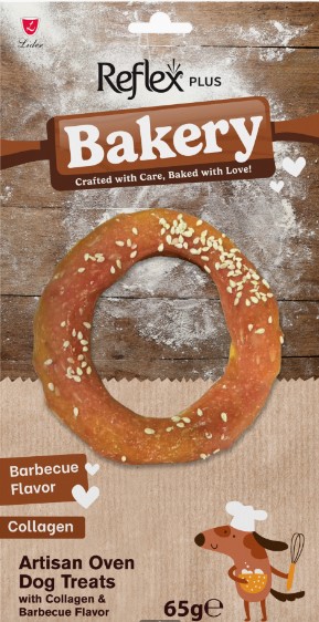Reflex Plus Bakery Barbekü Aromalı Simit Çiğnemelik Köpek Ödül Maması 65gr