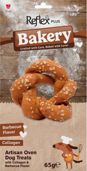 Reflex Plus Bakery Barbekü Aromalı Düğümlü Yıldız Ekmek Köpek Ödül Maması 65gr