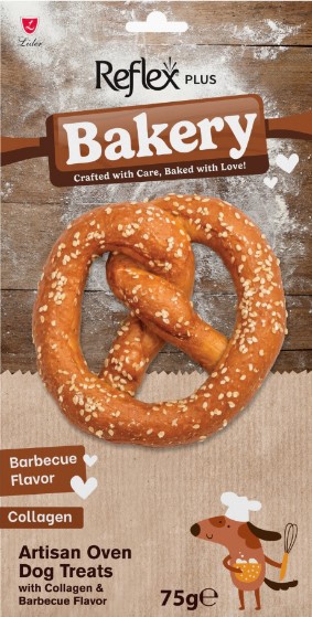 Reflex Plus Bakery Barbekü Aromalı Brezel  Çiğnemelik Köpek Ödül Maması 75gr