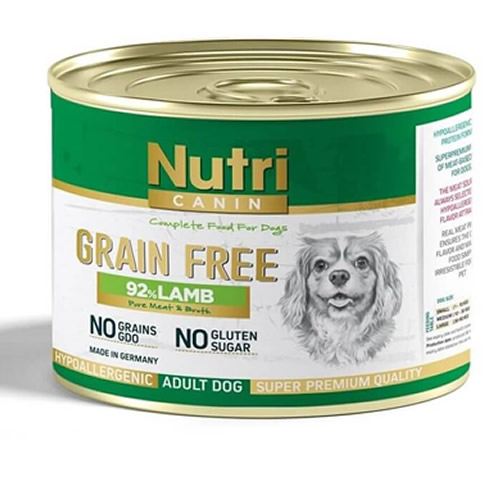Nutri Canin Kuzu Etli Tahılsız Köpek Konservesi 200 Gr